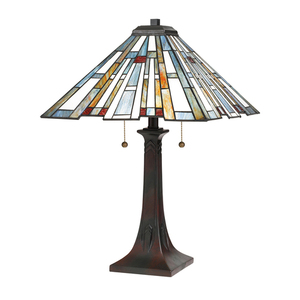 Maybeck 2 ljus bordslampa Elstead small 0