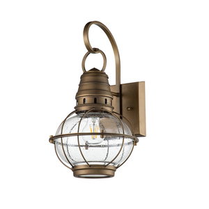 Vägglykta Bridgepoint medium - 1 ljus - naturmässing Elstead small 1