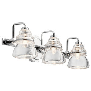 Vägglampa Talland - 3 ljuskällor - polerad krom Elstead small 0