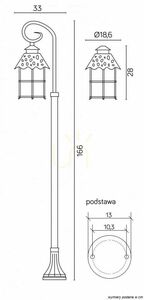 Utomhuslykta SU-MA Toledo svart 166 cm K 5002/1/R small 4