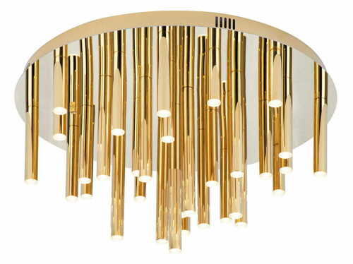 Kontrollera Plafond Max Light Organic C0188D guld 60 cm LED