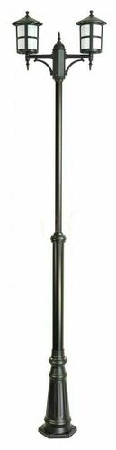 Kontrollera Utomhuspollare SU-MA Cordoba II svart 2-ljus justerbar 180-280 cm OGMWN 2 TD