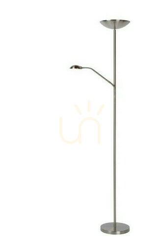 Kontrollera Golvlampa Lucide ZENITH LED silver 180 cm 2-ljus 19791/24/12