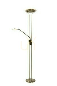 Golvlampa Lucide CHAMPION-LED brun metall 2-ljus LED 19792/24/03 small 0
