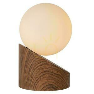 Lucide LEN bordslampa mörk trälook 1xG9 10 cm 45561/01/70 small 3