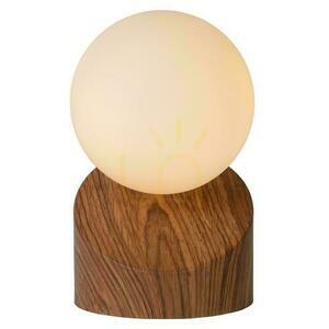 Lucide LEN bordslampa mörk trälook 1xG9 10 cm 45561/01/70 small 4