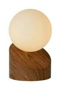 Lucide LEN bordslampa mörk trälook 1xG9 10 cm 45561/01/70 small 0