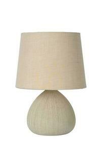 Bordslampa Lucide RAMZI beige keramik bomull E14 26 cm 47506/81/38 small 1