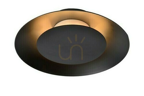 Kontrollera Plafond Lucide FOSKAL svart LED 21,5 cm 79177/06/30