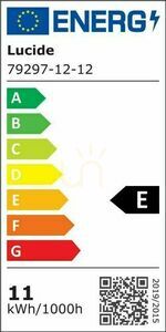 Lucide ONNO vägglampa LED silver IP44 12W 3000K 79297/12/12 small 4