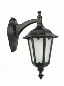 Vägglampa utomhus SU-MA Retro svart aluminium E27 K 3012/1/M small 0