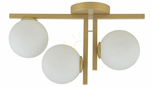 Kontrollera Plafond Sigma Andy 3 ljus guldbeige G9 48 cm 33338