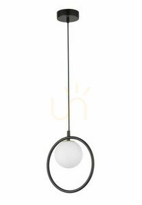 Pendellampa Sigma Aqua svart glas 1-ljus 33407 small 0