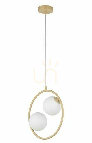 Kontrollera Pendellampa Sigma Aqua 2 guldbeige G9 32 cm 33412