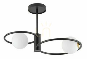 Plafond Sigma Aqua svart 2xG9 55 cm SKU 33462 small 0
