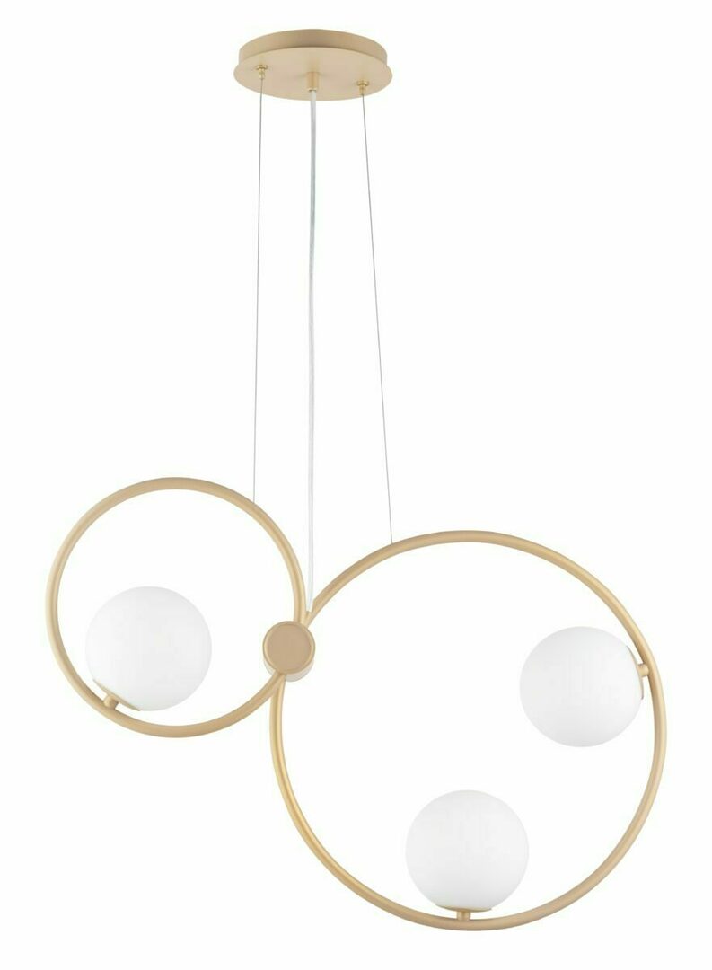 Kontrollera Pendellampa Sigma AQUA 3 dubbel guld beige 33476 Pendellampa Sigma AQUA 3 dubbel guld beige 33476