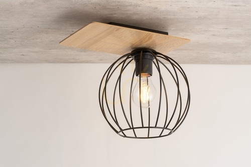 Kontrollera Plafond Sigma Cyber 1 svart ek 30 cm E27 SKU 32357