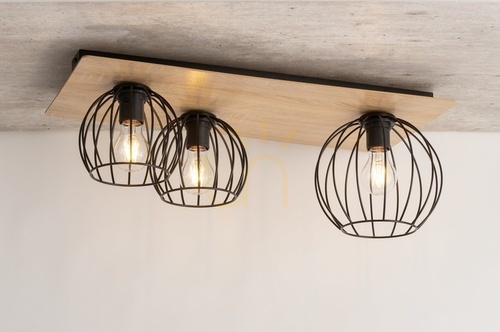 Kontrollera Plafond Sigma Cyber 3 svart ek E27 64 cm SKU 32359