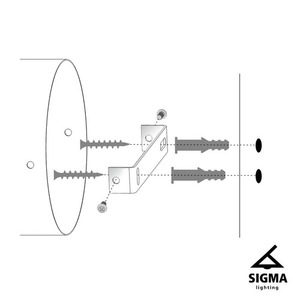 Vägglampa Sigma DENI grafit/guld E27 IP20 40549 small 2