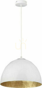Pendellampa Sigma Diament M vit/guld 35 cm E27 31373 small 0