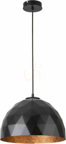 Kontrollera Pendellampa Sigma Diament svart koppar 35 cm E27 31372