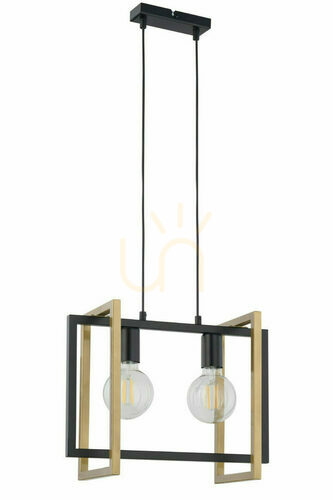 Kontrollera Pendellampa Sigma Eden 2 svart/guld 32232
