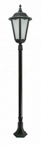 Kontrollera Utomhusstående retro trädgårdslampa SU-MA svart patina 170 cm K 5002/1/BD 45