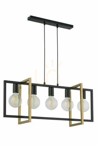 Kontrollera Pendellampa Sigma Eden 5-ljus svart/guld 32236