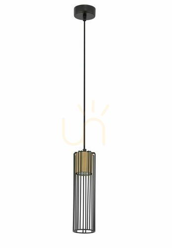 Kontrollera Pendellampa Sigma Fobia svart/guld 1xGU10 SKU 33449