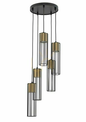 Kontrollera Pendellampa Sigma Fobia 5 svart/guld GU10 33461