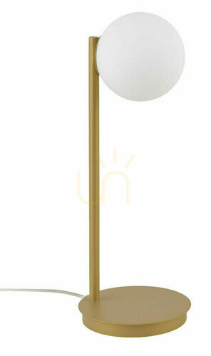 Kontrollera Bordslampa Sigma Gama guldbeige glas G9 43 cm SKU 50274