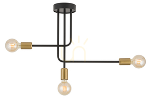 Plafond Sigma GINO 3 svart guld 32380 small 1