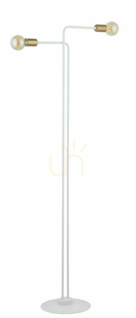 Kontrollera Golvlampa Sigma GINO vit guld 2xE27 IP20 50315 Golvlampa Sigma GINO vit guld 2xE27 IP20 50315