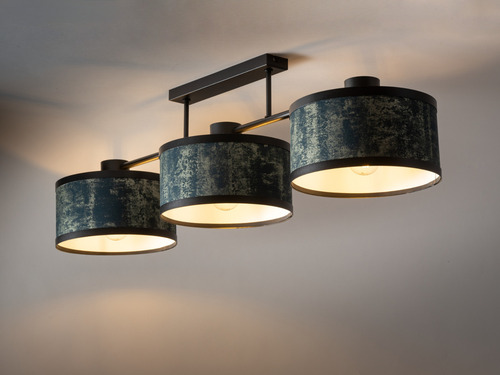 Kontrollera Plafond Sigma GLORY 3 grafit/guld 3xE27 IP20 SKU 40515