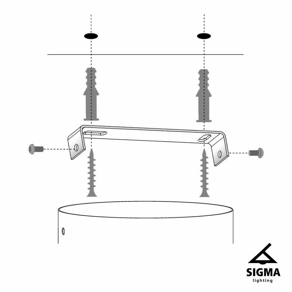 Utsikt Plafond Sigma GLORY 1 grå/silver E27 IP20 40512 Plafond Sigma GLORY 1 grå/silver E27 IP20 40512