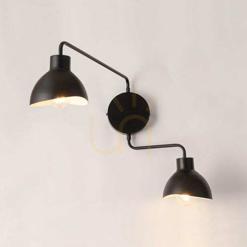 Kontrollera Vägglampa Sigma Holi svart vit 2xE27 32490
