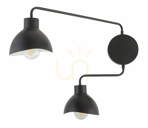 Kontrollera Vägglampa Sigma Holi svart vit 2xE27 32490