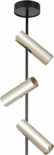 Kontrollera Plafond Sigma Leda 3 svart guld GU10 33103