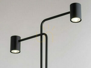 Golvlampa Sigma Luis svart GU10 2-ljus 162 cm SKU 50355 small 1