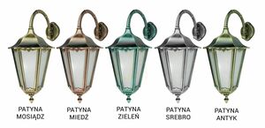 Utomhusvägglampa SU-MA Retro Maxi Down svart patina K 3012/1/BD small 5