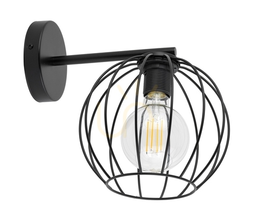 Kontrollera Vägglampa Sigma Madam svart E27 32373