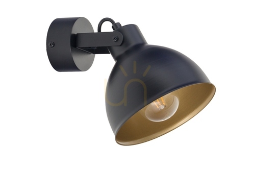 Kontrollera Vägglampa Sigma Mars svart/guld 15W E27 SKU 32264