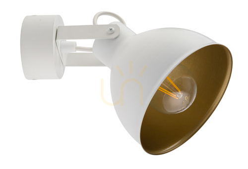 Kontrollera Vägglampa Sigma Mars vit/guld 15 cm E27 SKU 32265