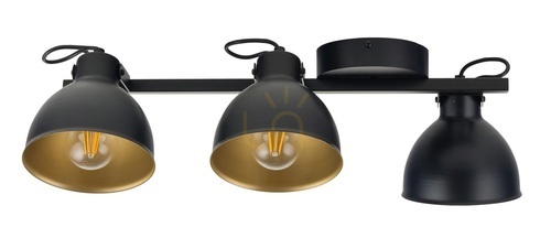 Kontrollera Plafond Sigma Mars 3 svart/guld 32270