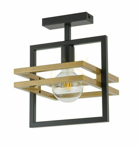 Kontrollera Plafond Sigma Merci svart guld E27 26 cm 32398