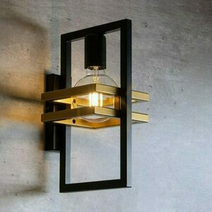 Vägglampa Sigma Merci svart guld 32410 small 2
