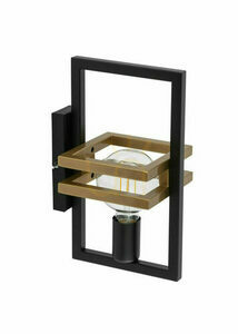 Vägglampa Sigma Merci svart guld 32410 small 0