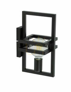 Vägglampa Sigma Merci svart 1xE27 stål 31 cm SKU 32412 small 0
