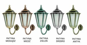 Vägglampa utomhus SU-MA Retro Maxi svart patina K 3012/1/BD g small 5