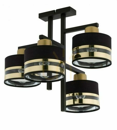 Kontrollera Plafond Sigma Pro 4 svart guld E27 48 cm SKU 32145